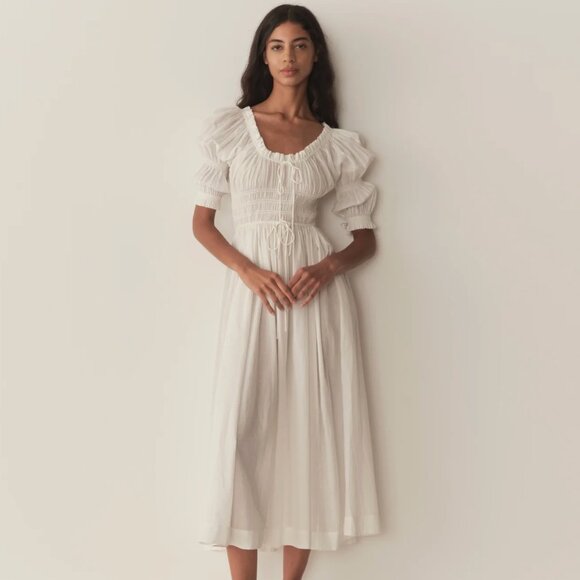 NWT Doen Ischia Dress in Salt - Picture 2 of 3